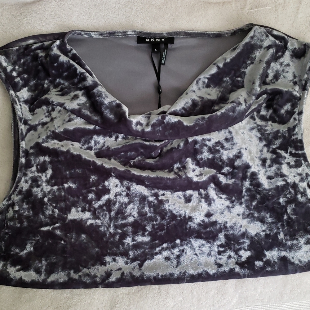 DKNY Cowl Neck Sleeveless Blouse - Picture 2 of 6